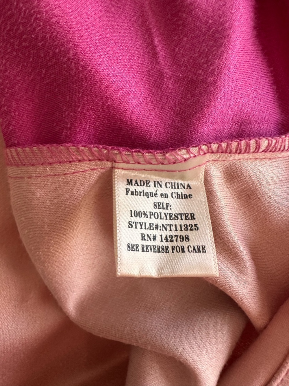 New In Fuchsia & Pink Abstract Color Block Suede Button Down - Picture 6 of 7